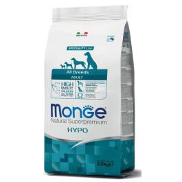 2,5кг Корм Monge Dog SP HYPO Adult Salmon/Tuna гипоаллергенный для взрослых собак всех пород с Лососем и тунцом