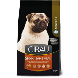0,8кг Корм Farmina Cibau Sensitive Lamb Mini для взрослых собак мелких пород с чувствительным пищеварением с Ягнёнком