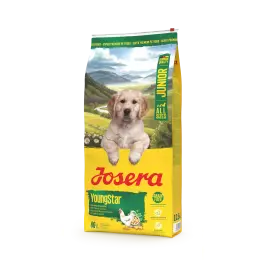 12,5кг Корм Josera YoungStar (Junior 25/13) беззерновой корм для щенков и молодых собак с мясом домашней Птицы и картофелем
