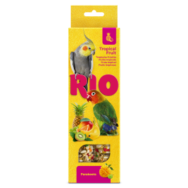 2*75гр RIO Sticks Tropical Fruit палочки для средних попугаев с тропическими фруктами