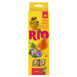 Палочки для канареек RIO с медом и полезными семенами, коробка 2х40 г.