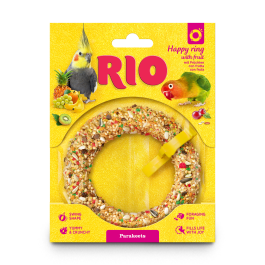 85гр Лакомство-игрушка RIO для средних попугаев "Веселое колечко"