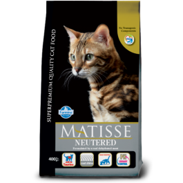 0,4кг Корм Farmina Matisse Neutered для кастрированных котов и стерилизованных кошек с Курицей