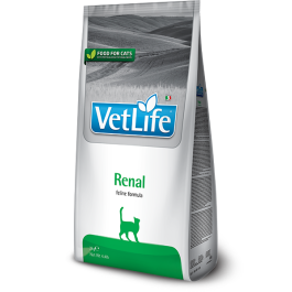 5кг Корм Farmina Vet Life Cat Renal диета при заболеваниях почек, вспомог ательное средство в терапии застойной сердечной недостаточности