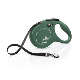Рулетка Flexi New Classic M 25кг 5м, оливковая