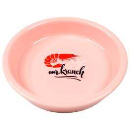 Миска Mr.Kranch керамическая для кошек Креветочка розовая, 200мл
