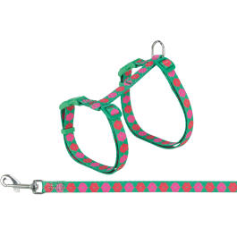 Шлейка с поводком Trixie Harness для кошек XXL шлея 35-59см и поводок 1,2м/13мм