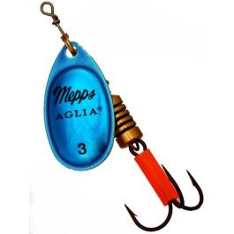 Блесна вращающаяся Mepps Aglia Platinum Silver-BLEU №3 6,5г