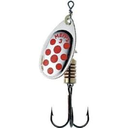 Блесна вращающаяся Mepps Aglia PTS Silver-Red dots №3 6,5г