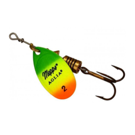 Блесна вращающаяся Mepps Aglia Fluo Tiger №2 4,5г