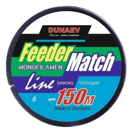 Леска Dunaev Feeder-Match Sinking Black 0.28мм 150м