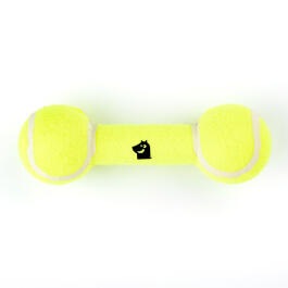 Игрушка Mr.Kranch для собак Гантель большая теннисная Жёлтая, 20см