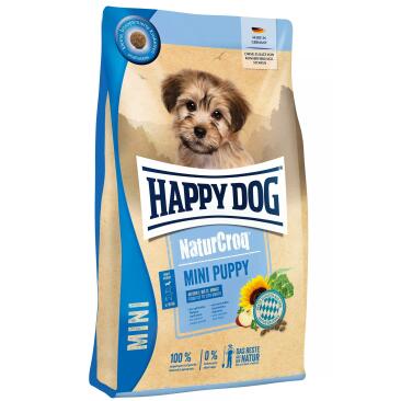 4кг Корм Happy Dog NaturCroq Mini Puppy для щенков и собак мелких пород от 1 до 12 месяцев с Птицей