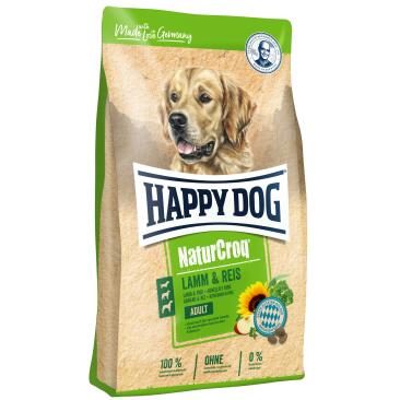 15кг Корм Happy Dog NaturCroq Lamm&Reis для взрослых собак. Ягненок и рис