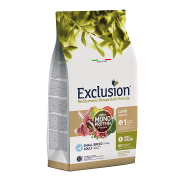 2кг Корм EXCLUSION Monoprotein Lamb Noble Grain для собак мелких пород с Ягненком