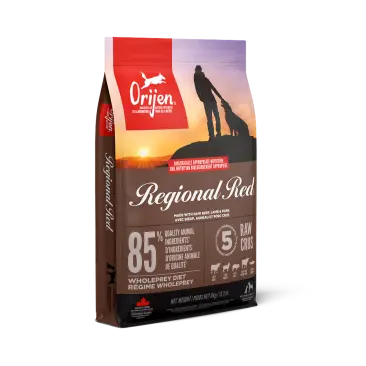 11,4кг Корм ORIJEN DOG REGIONAL RED беззерновой для собак с Говядиной, Свининой и Ягненком