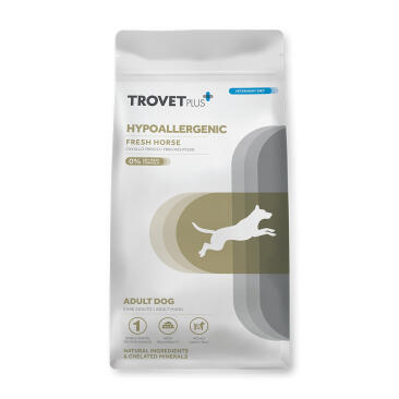 10кг Корм Trovet Plus Adult Dog Hypoallergenic Fresh Horse для взрослых собак с пищевой гиперчувствительностью, Конина