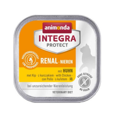 100гр Консервы Animonda Integra Protect Renal диета для кошек при заболевании почек с Курицей