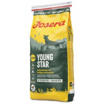 12,5кг Корм Josera YoungStar (Junior 25/13) беззерновой корм для щенков и молодых собак с мясом домашней Птицы 28% и картофелем