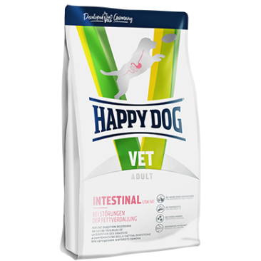 1кг Корм Happy Dog VET Intestinal Low Fat Adult для взрослых собак при нарушении жирового обмена, при панкреатите, при гиперлипидемии