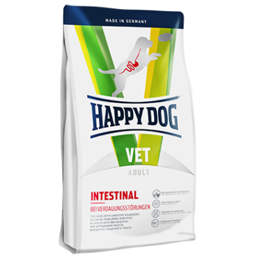 4кг Корм Happy Dog VET Intestinal Adult 26/13 для взрослых собак с острыми или хроническими заболеваниями желудочно-кишечного тракта