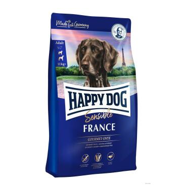 4кг Корм Happy Dog Sensible France 20/10 для взрослых собак средних и крупных пород с чувствительным пищеварением с Уткой и картофелем
