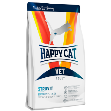 4кг Корм Happy Cat VET Struvit Adult 30/15 для кошек с мочекаменной болезнью струвитного типа