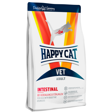 4кг Корм Happy Cat VET Intestinal Adult диетический полнорационный для кошек с проблемами пищеварительной системы из мяса Курицы