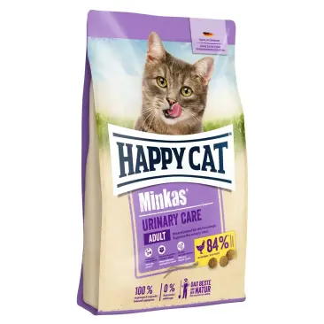 10кг Корм Happy Cat Minkas Urinary Care 32/12 для взрослых кошек, профилактирующее мочекаменные заболевания