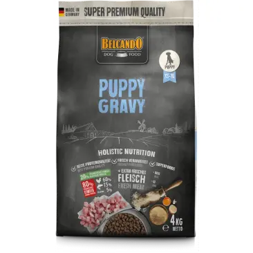 4кг Корм Belcando Puppy Gravy для щенков всех пород до 4 месяцев и для молодых собак мелких пород старше этого возраста с Птицей