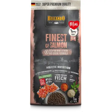 1кг Корм Belcando Finest Salmon беззерновой для взрослых собак мелких и средних пород с Лососем