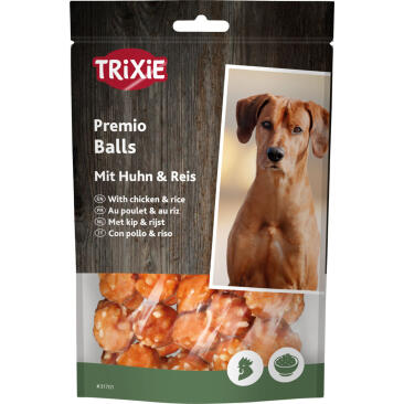 80гр Лакомство "TRIXIE PREMIO" для собак, шарики из Курицы и Риса