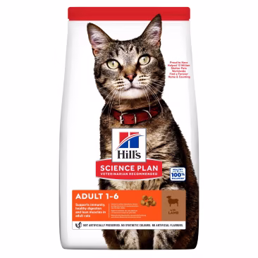 3кг Корм Hill's SP для взрослых кошек, с Ягненком