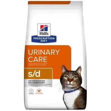3кг Корм Hill's PD s/d Urinary Care для кошек при профилактике мочекаменной болезни, с Курицей