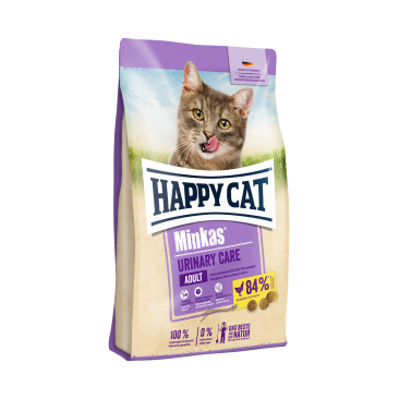0,5кг Корм Happy Cat Minkas Urinary Care Adult 32/12 для взрослых кошек, профилактирующее мочекаменные заболевания с домашней Птицей