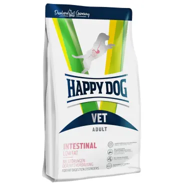 4кг Корм Happy Dog VET Intestinal Low Fat Adult для взрослых собак всех пород с расстройством пищеварительной системы с мясом Курицы