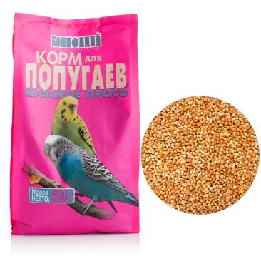 500гр Корм "Бонифаций" Красное просо для попугаев