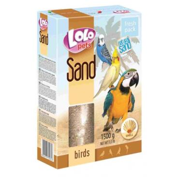 1500гр Песок Lolo Pets для птиц с ракушками