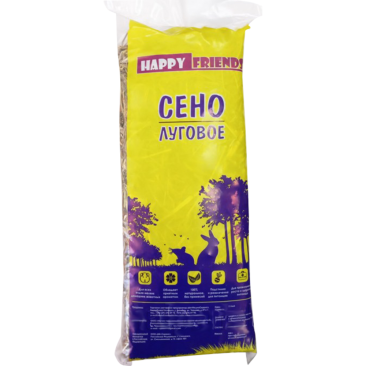 500гр Сено луговое Happy Friends для грызунов