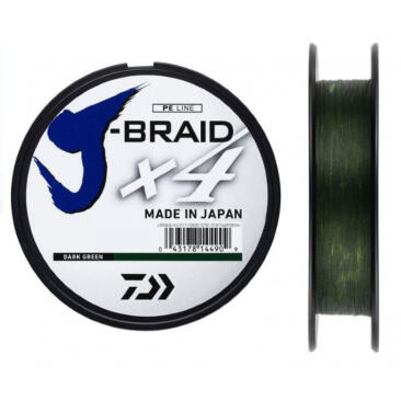 Плетенка DAIWA J-Braid X4 зеленая 135м 0,07мм