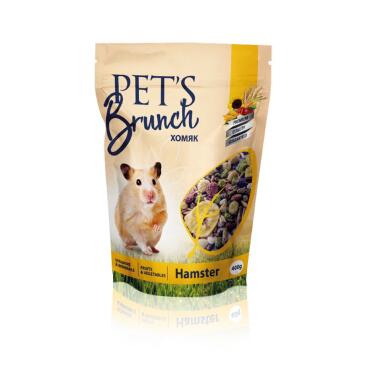 400гр  Корм PET'S Brunch сухой для грызунов "Рацион для хомяков"