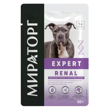 85гр Корм Мираторг Winner Expert Renal для взрослых собак всех пород при хронической почечной недостаточности