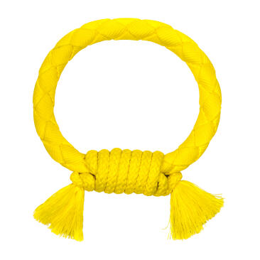 Игрушка Playology жевательный канат DRI-TECH ROPE для собак с ароматом курицы, средний, желтый