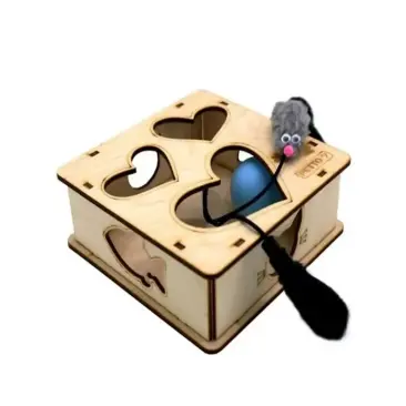 Игровая платформа GoSi для кошек "Квадрат"-S с шариком и игрушкой
