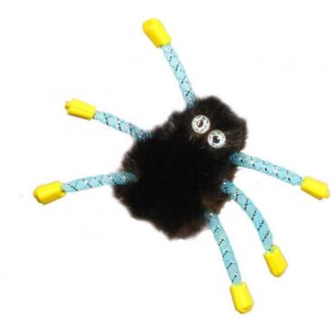 Игрушка GoSi для кошек Паук из натуральной норки на картоне