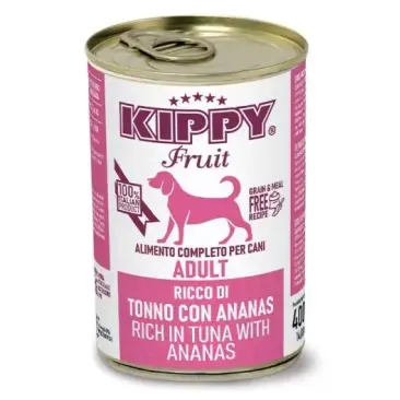 400г Kонсервы Kippy Fruit Dog для взрослых собак паштет с тунцом и ананасом