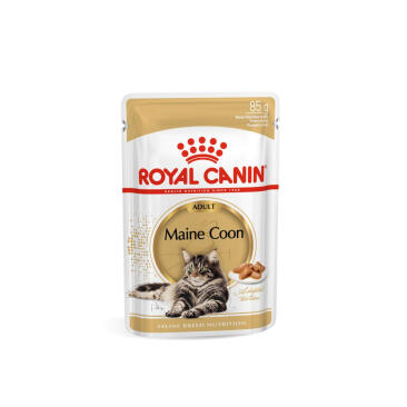 85гр Влажный корм ROYAL CANIN Maine Coon Adult для взрослых кошек породы Мэйн Кун с 15 месяцев, в соусе (пауч)