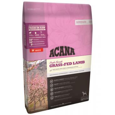 6кг Корм ACANA DOG GRASS-FED LAMB беззерновой корм для взрослых собак и щенков с Ягненком