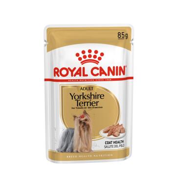 85гр Влажный корм ROYAL CANIN Yorkshire Terrier Adult для взрослых собак породы Йоркширский Терьер от 10 месяцев, паштет (пауч)