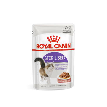 85гр Влажный корм ROYAL CANIN Sterilised для взрослых стерилизованных кошек старше 1 года, в соусе (пауч)